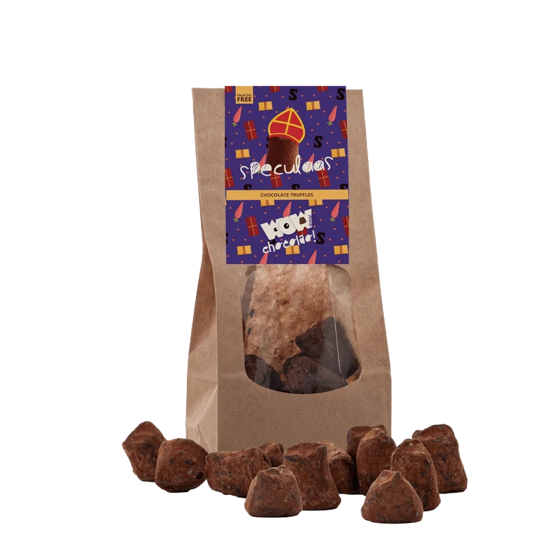 Speculaas Chocolade Truffels - Sinterklaas Edition - Biodegradable bag 130g