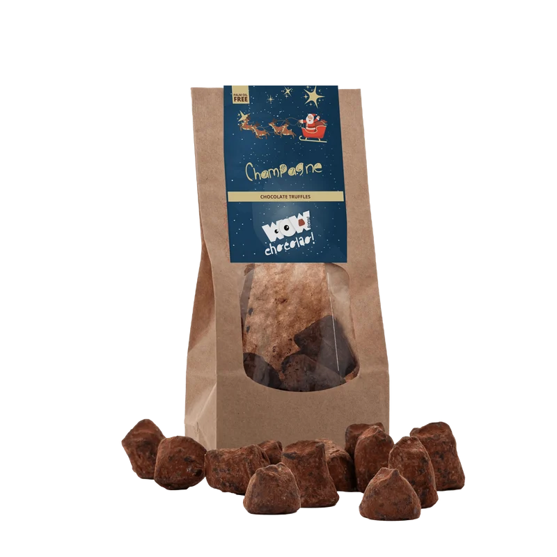 Champagne Chocolate Truffle - Christmas Edition - Biodegradable bag 130g