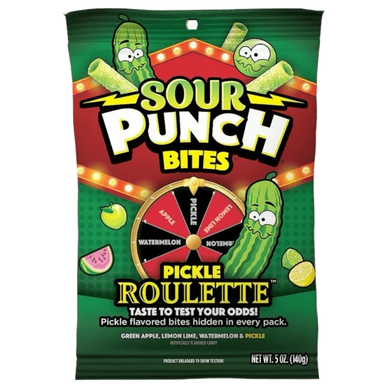 Saurer Punsch Bites Gurken-Roulette 140 g