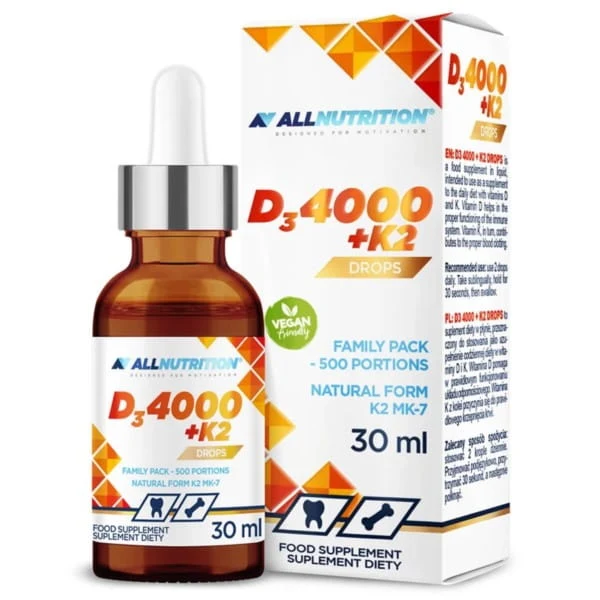 Allnutrition Vitamine D3 4000 + K2 30 ml gouttes
