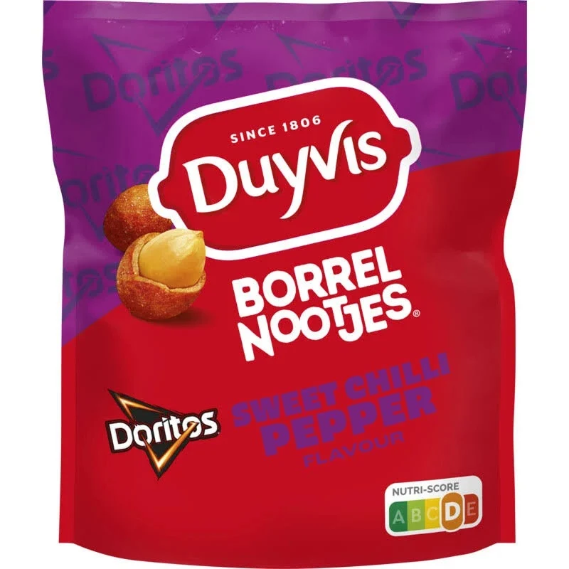Duyvis Borrel Nootjes Sweet Chilli Pepper 200 Gram