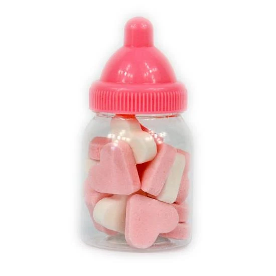 Babyfles Vruchtenhartjes Roze - 16 Stuks