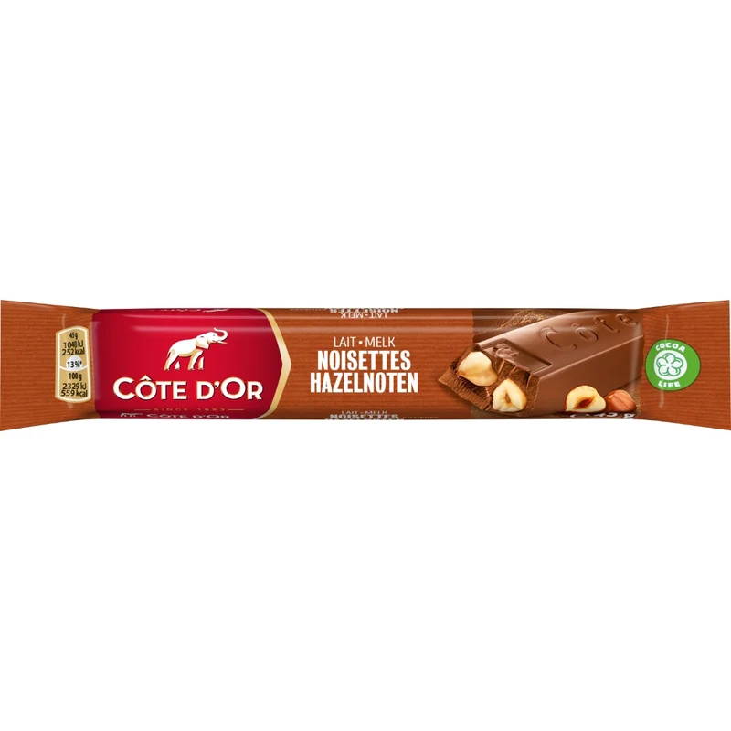 Cote D'Or Melkchocolade Reep Hele Noot 45 Gram
