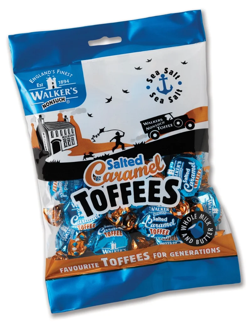 Walkers Salted Caramel Toffees - 150 Gram