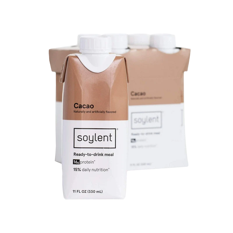 Soylent Meal Replacement Shake Cacao Tetra Pack 4 Pack 1