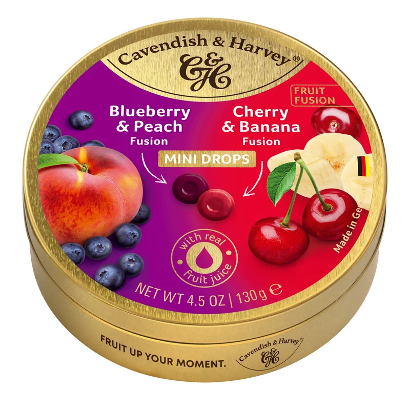 Cavendish & Harvey Blueberry/Peach & Cherry/Banana 11 x 130 gram
