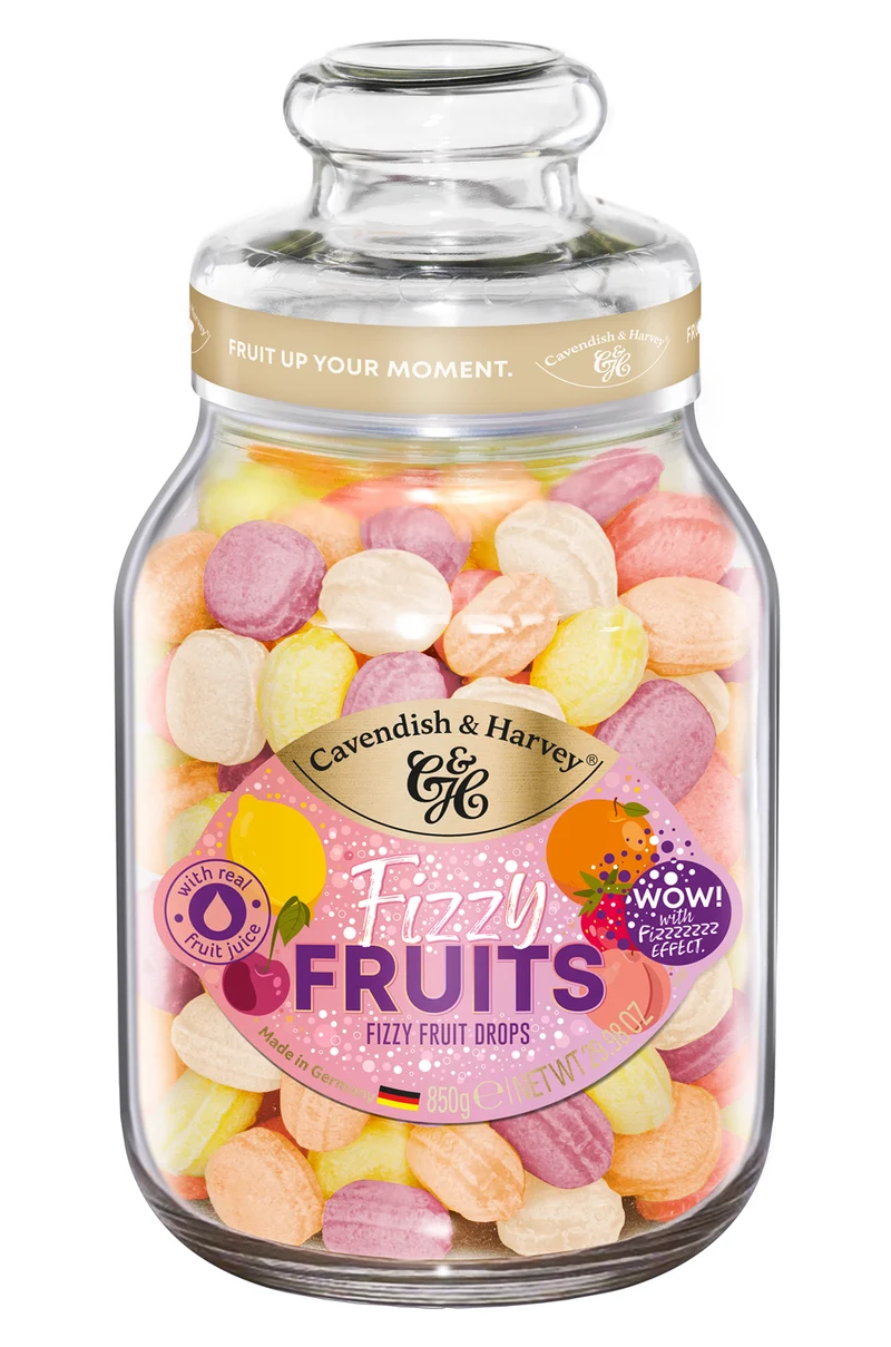 Cavendish & Harvey Fizzy Fruits 850 Gram