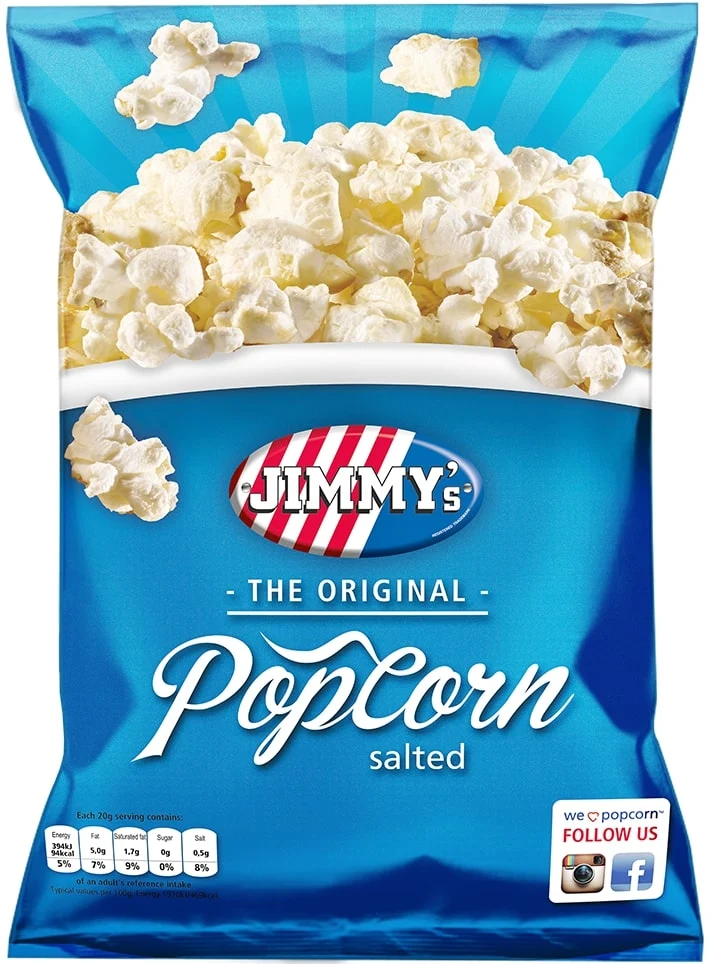 Jimmy's Popcorn Zout 80 Gram