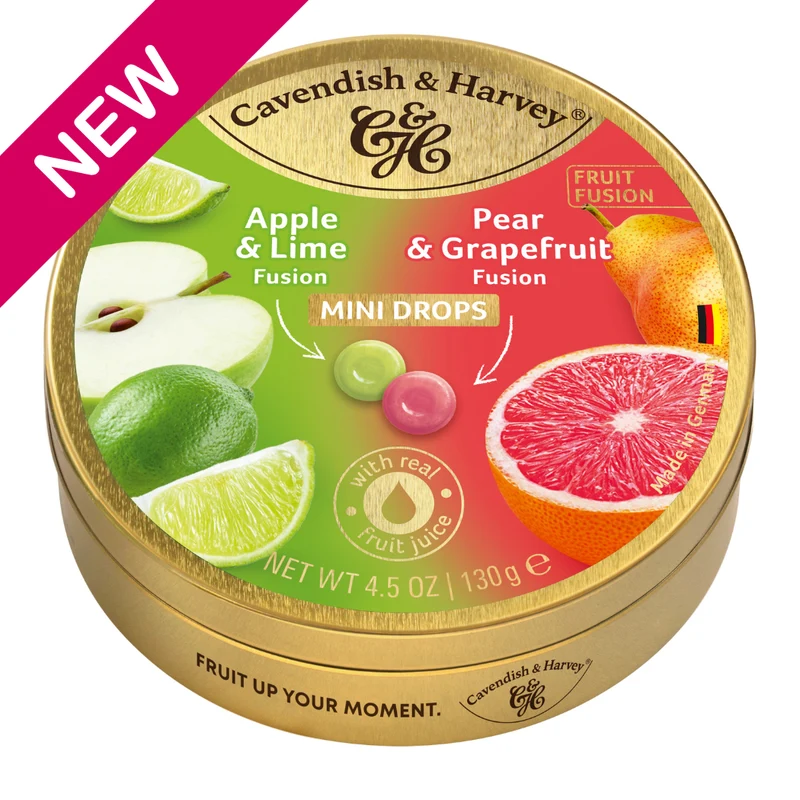 Cavendish & Harvey Apple/Lime & Pear/Grapefruit 130 Gram