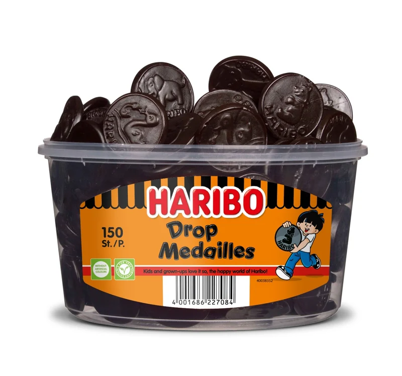 Haribo Medaille Drop 150 Stuks