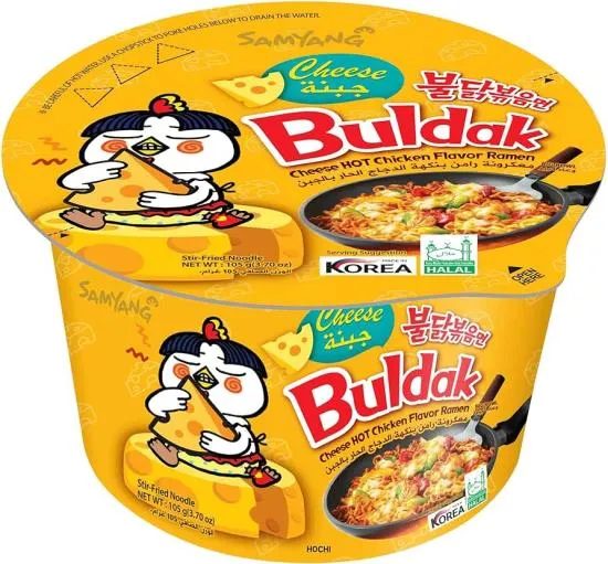 Samyang Ramen Cheese Big Bowl Noodles 105 Gram