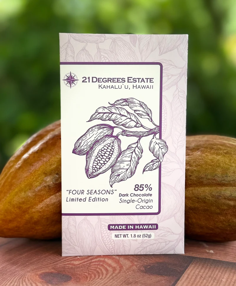 85% premium "Four Seasons" blend estate dark bar