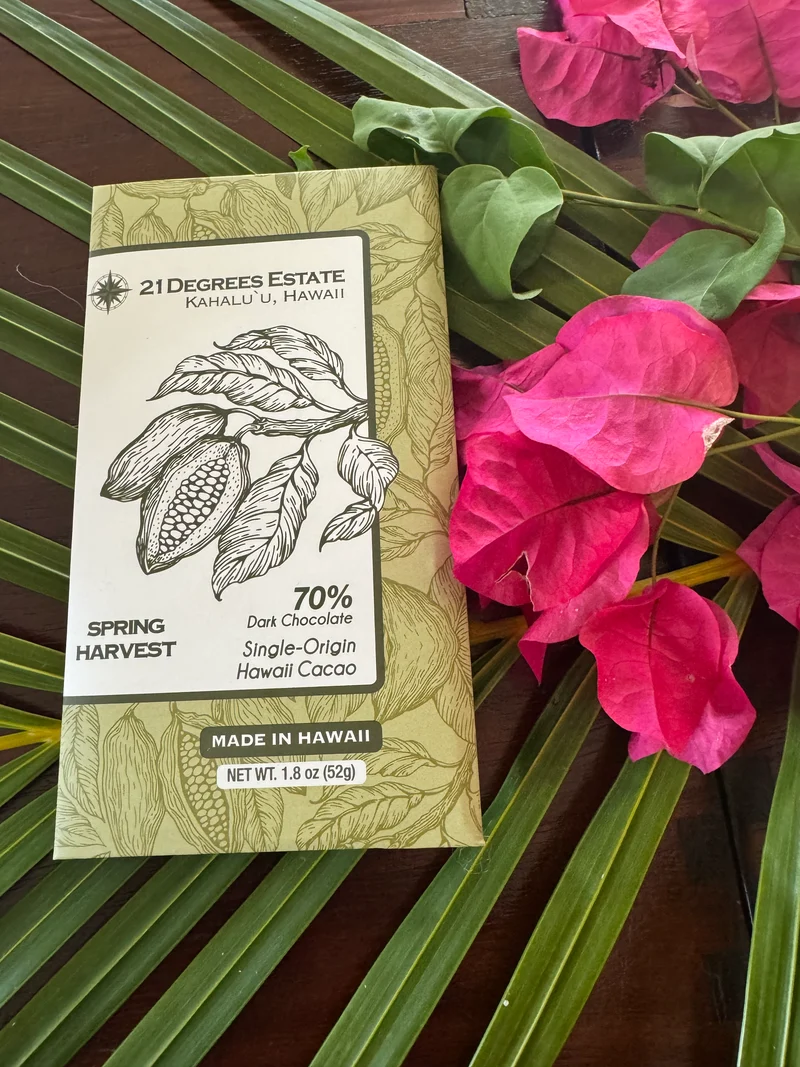 Seasonal Dark Bar-2025 Spring Harvest 70% Premium Dark Chocolate Bar