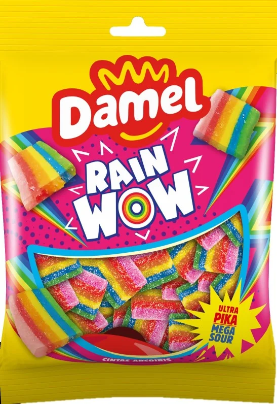 Damel Mega Sour Rainwow Mix 150 Gram