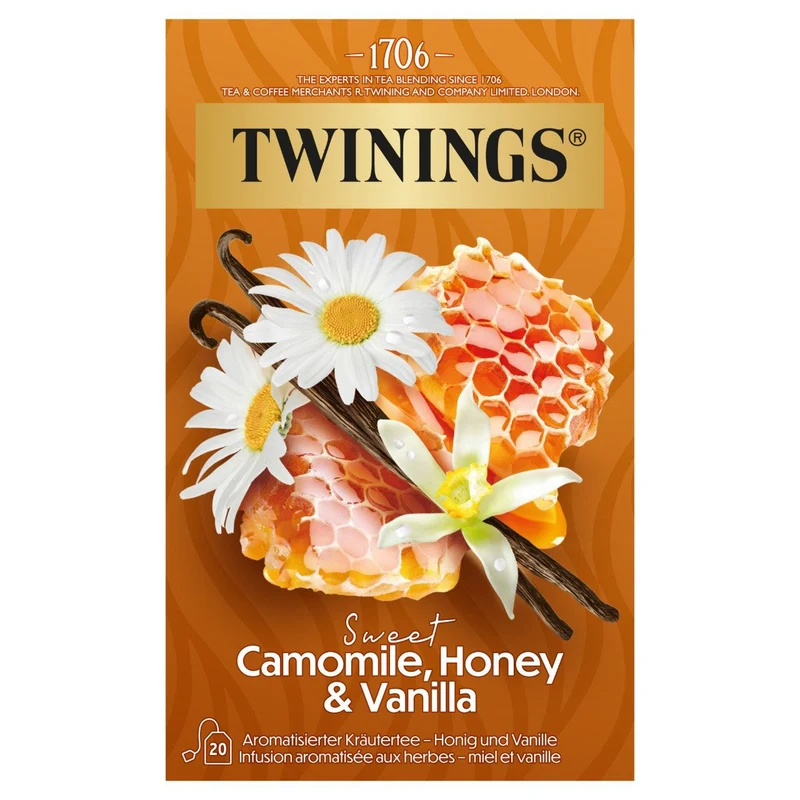 Twinings Green Tea Camille, Honey Vanilla 25-Pack