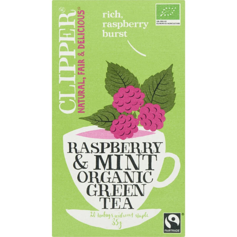Clipper Organic Green Tea Raspberry-mint