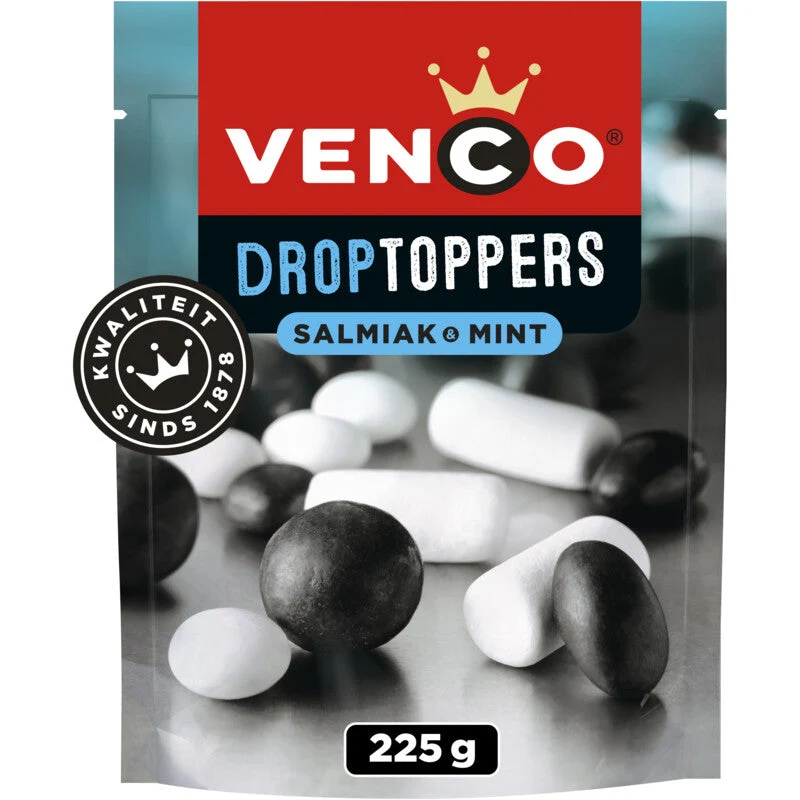 Venco Droptoppers Salmiak-mint