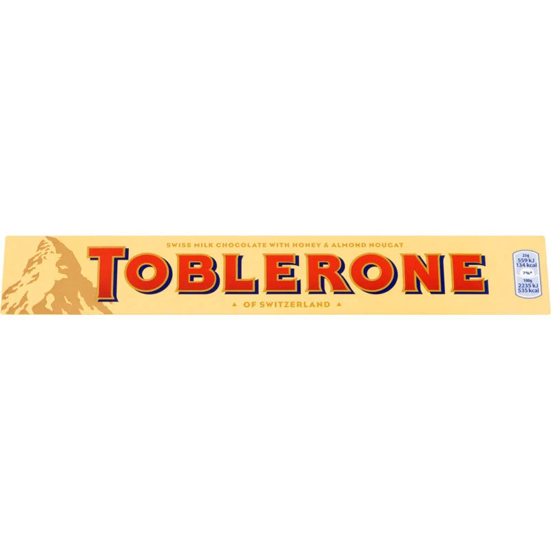 Toblerone Bar of Milk Honey Almond