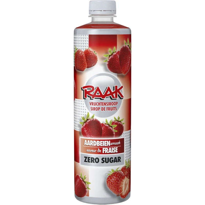 Raak Fruit Syrup Strawberries Zero Sugar
