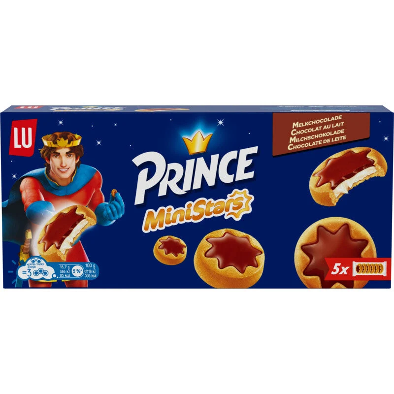 Prince Biscuits Ministars Chocolate