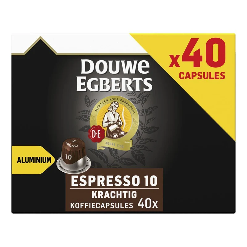 Douwe Egberts Espresso Powerful Coffee Cups Discount Pack 40-Pack