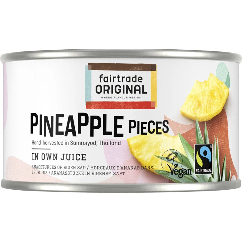 Fairtrade Original Pineapple Chunks on Their Own Juice