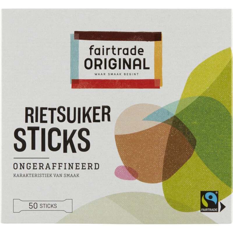 Fairtrade Original Raw Cane Sugar Sticks