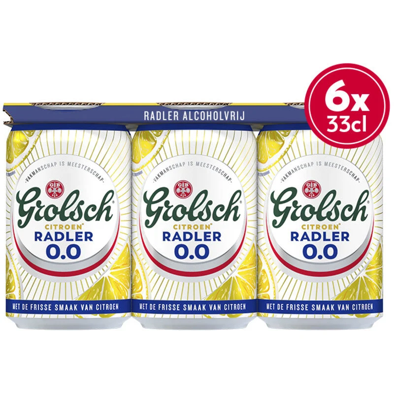 Grolsch 0.0% Radler Lemon Cans