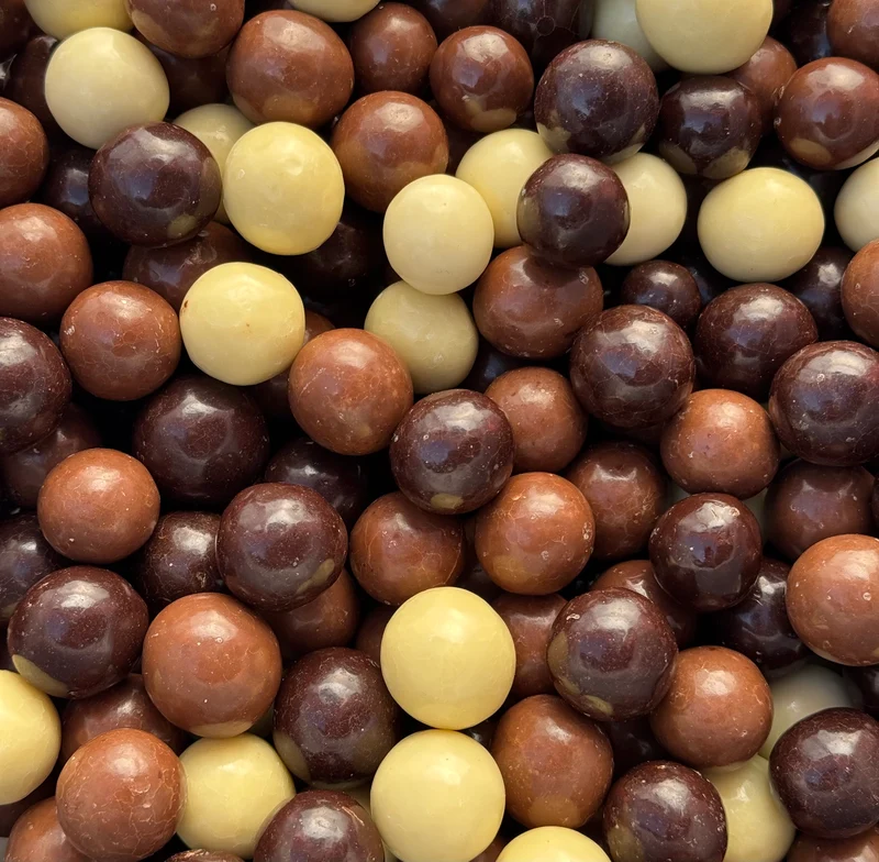 Chocolate hazelnuts mixed