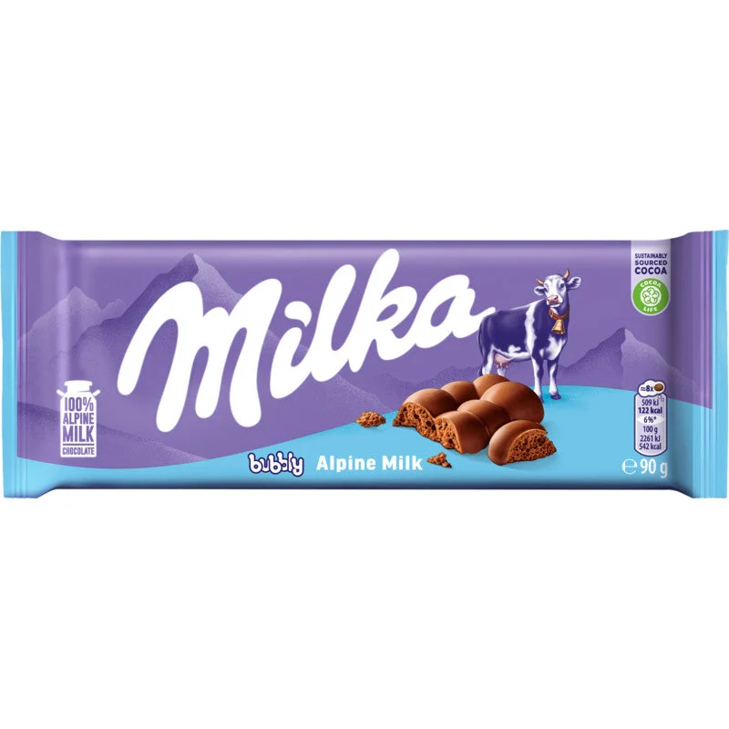 Milka Bubbly with Air Bubbles