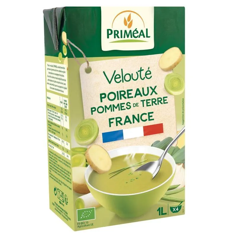 Primeal Aardappel prei soep uit Frankrijk bio 1ltr