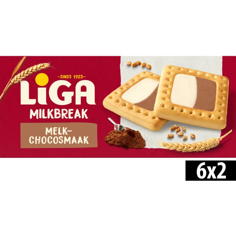 Liga Milkbreak Biscuits Duo Milk-chocolate