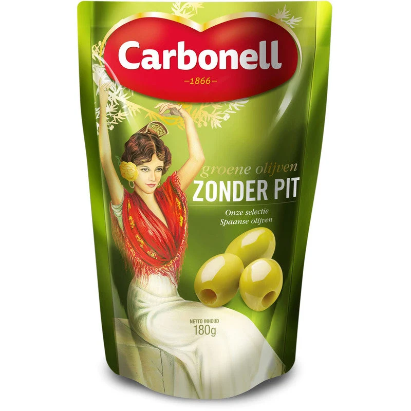 Carbonell Green Olives without Stone