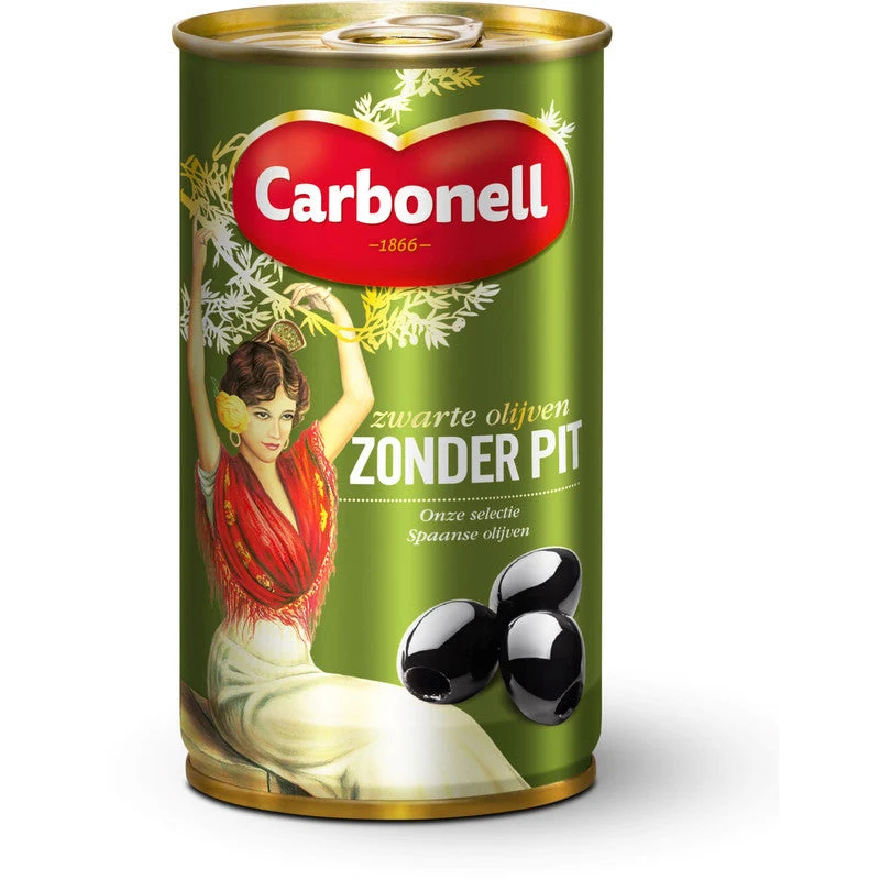 Carbonell Black Olives without Stone