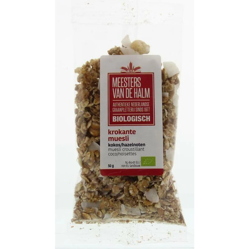 De Halm Krokante muesli bio 50g