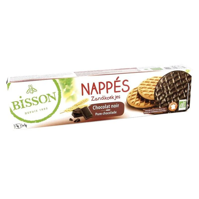 Bisson Zandkoekjes pure chocolade bio 160g