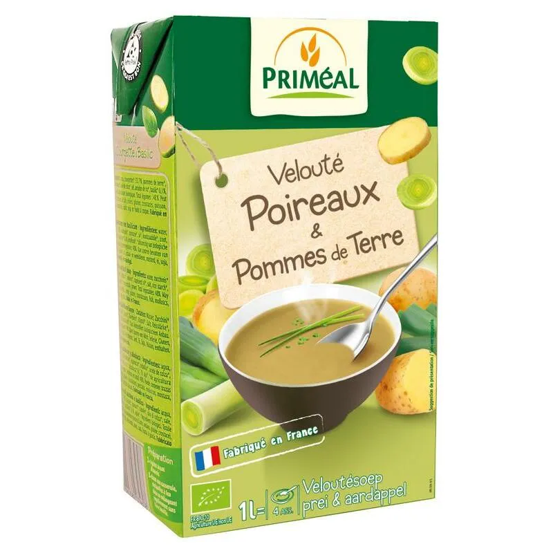 Primeal Soep prei aardappel bio 1000ml