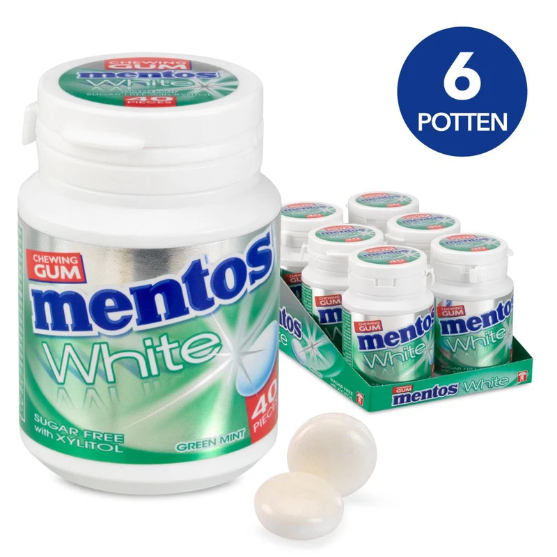 Mentos Green Mint White 6x60G