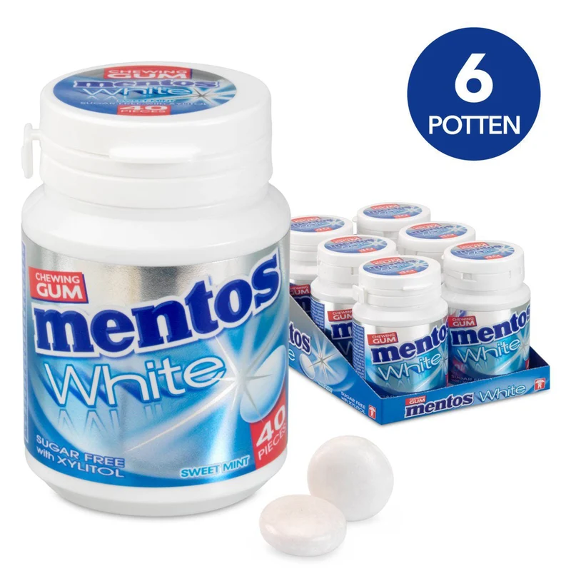 Mentos Sweet Mint White 6x60G