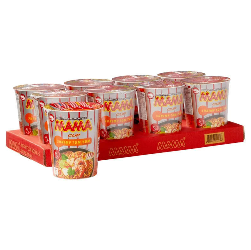 Mama Instant Cup Noodles Shrimp Tom Yum 8x70G