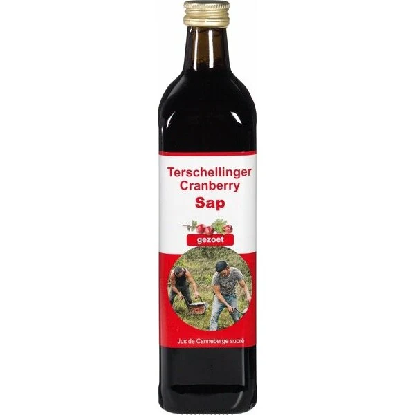 Terschellinger Cranberrysap puur zoet 750ml