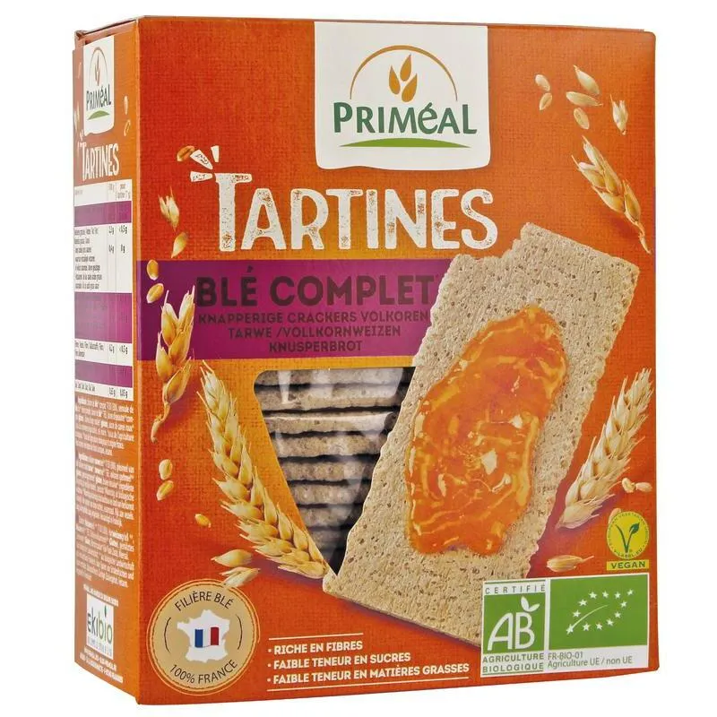 Primeal Volkoren tarwe crackers bio 150g