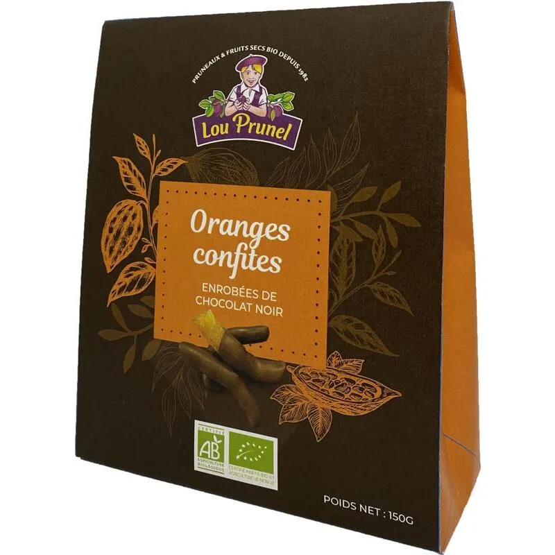 Lou Prunel Sinaasappel pure chocolade bio 150g