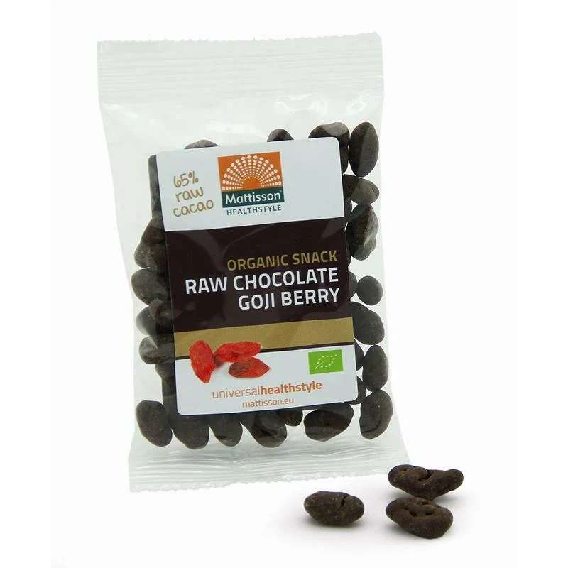 Mattisson Goji snack raw chocolate bio 35g