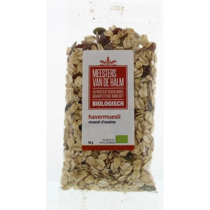 De Halm Havermuesli bio 50g
