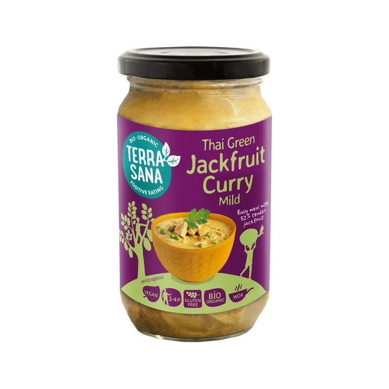 Terrasana Thaise groene curry jackfruit bio 350g