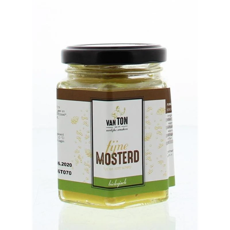 Van Ton Mosterd fijn bio 170g