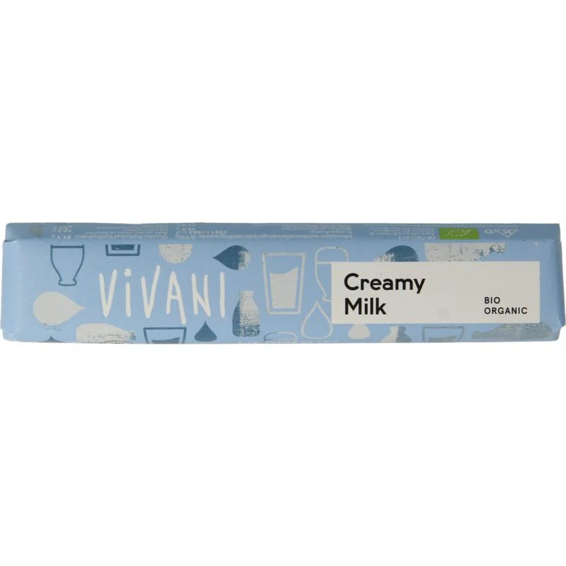 Vivani Chocolate to go creamy milk bio 40g