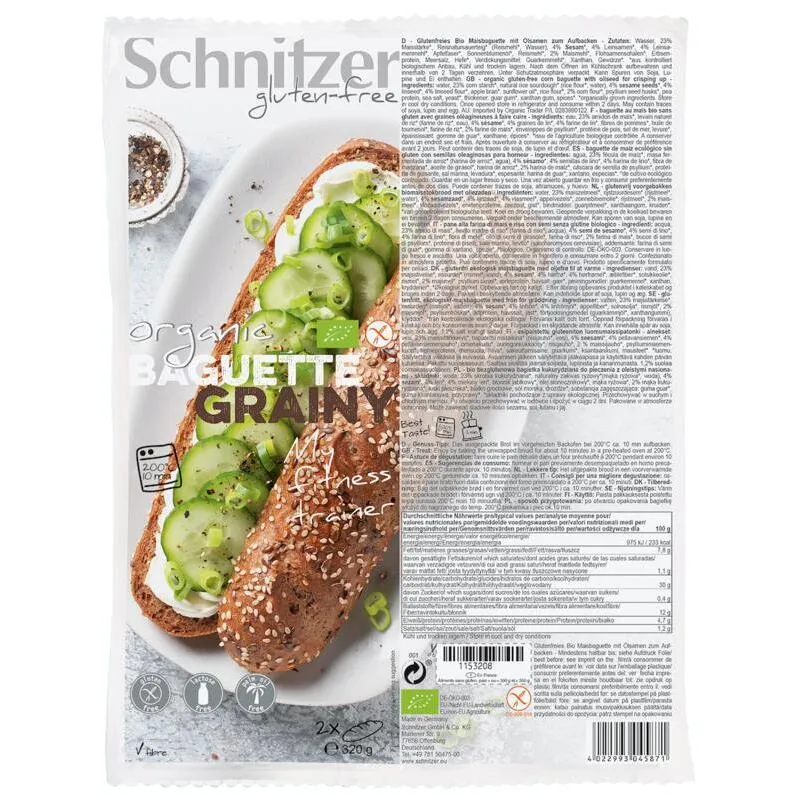 Schnitzer Baguette grainy bio 2x160g