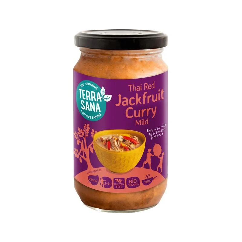 Terrasana Thaise rode curry jackfruit bio 350g